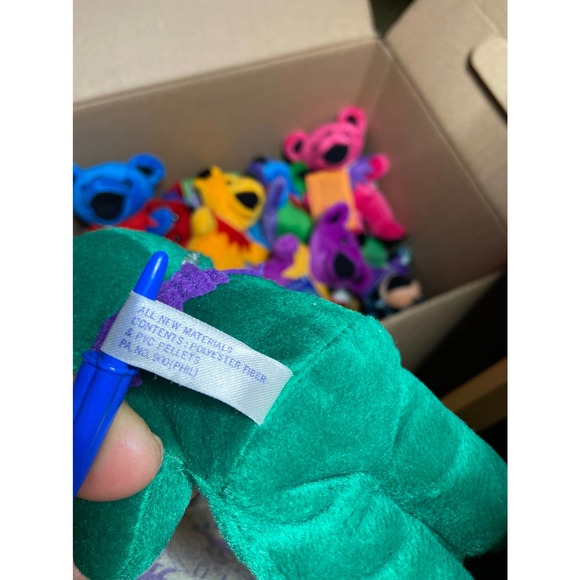 Grateful Dead Stagger Lee Bear Bean Liquid Blue Collectible Vintage NewOld Stock - Picture 6 of 6